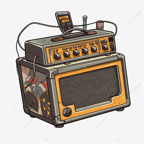 cartoon amp|Cartoon Guitar Amp PNG, Vector And Transparent Clipart .